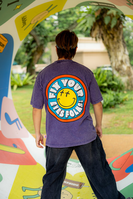 Fix Your Eyes, Folks! - Unisex Oversized Tee [PREORDER]